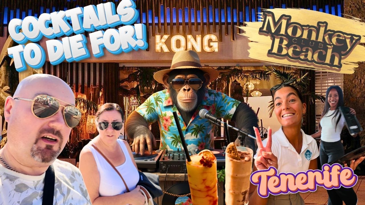 IS THIS THE MOST EXPENSIVE DRINK IN TENERIFE? 😱 | Kong Monkey Beach Club