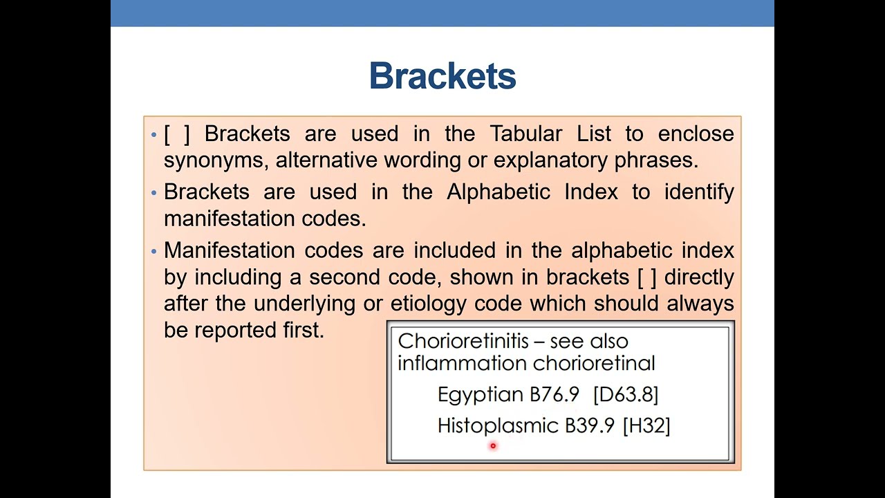 ICD 10 CM CONVENTIONS  PART 1