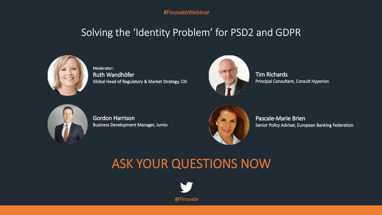 Solving the ‘identity problem’ for PSD2 and GDPR