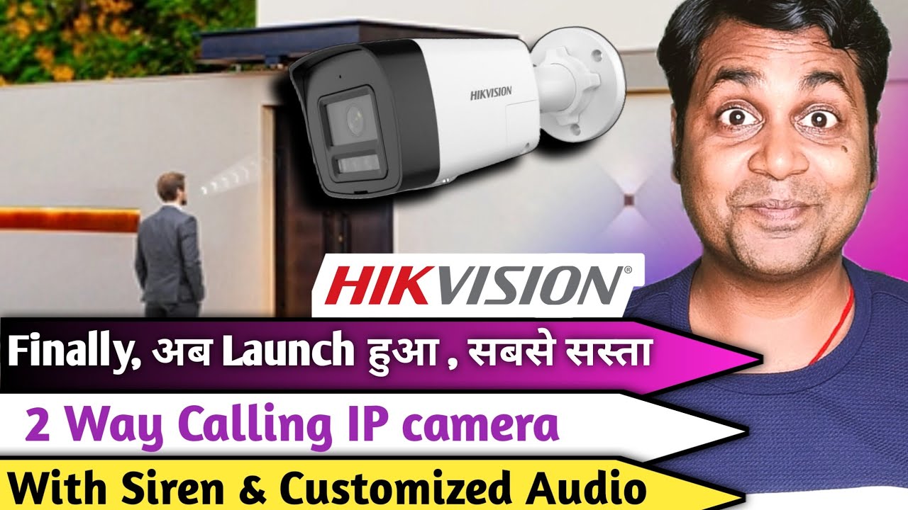 Hikvision latest IP camera with Siren & Customized Audio features !!  IP camera with 2 way calling