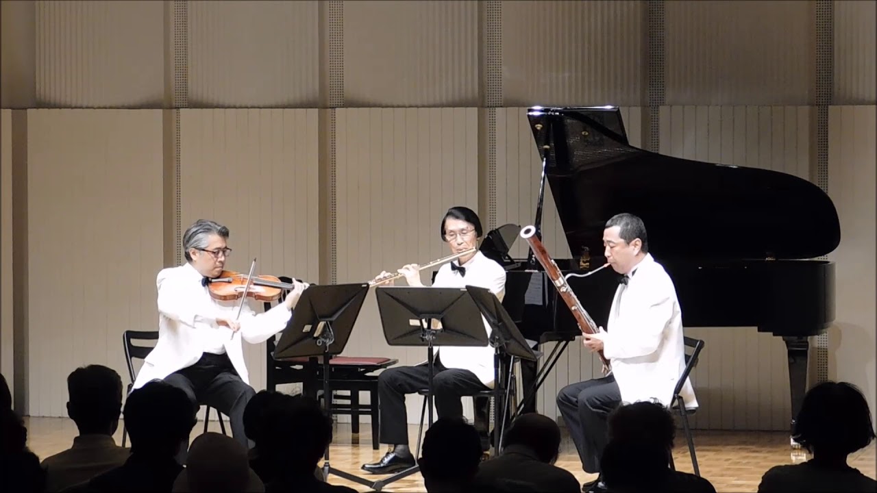 【フルート・ヴァイオリン・ファゴット】ハイドン：ロンドントリオ　第１番ハ長調 Haydn : London Trio No. 1 (Flute, Violin, Bassoon)