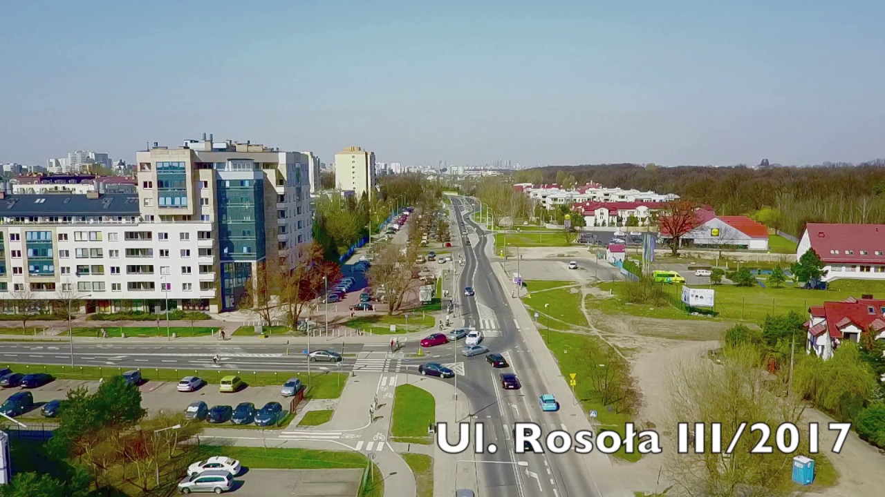 Ul. Rosoła, Warszawa Ursyn&oacute;w, przed przebudową