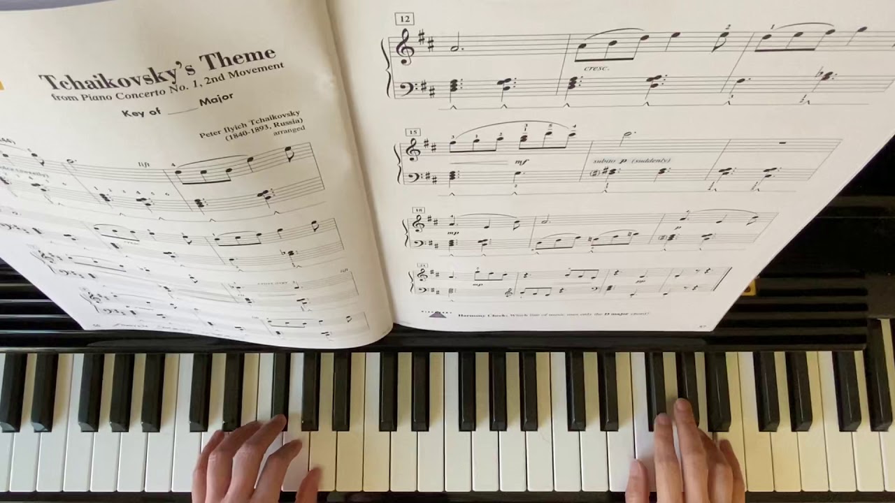 “ Tchaikovsky’s Theme” Piano Adventure Lesson Book Level 3A