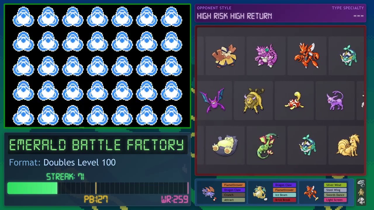 Battle Factory Doubles L100 | 70-105