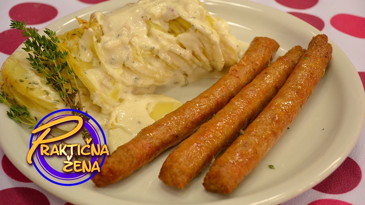 Praktična žena - Gratinirani krompir i kobasice iz rerne – Mira Škorić