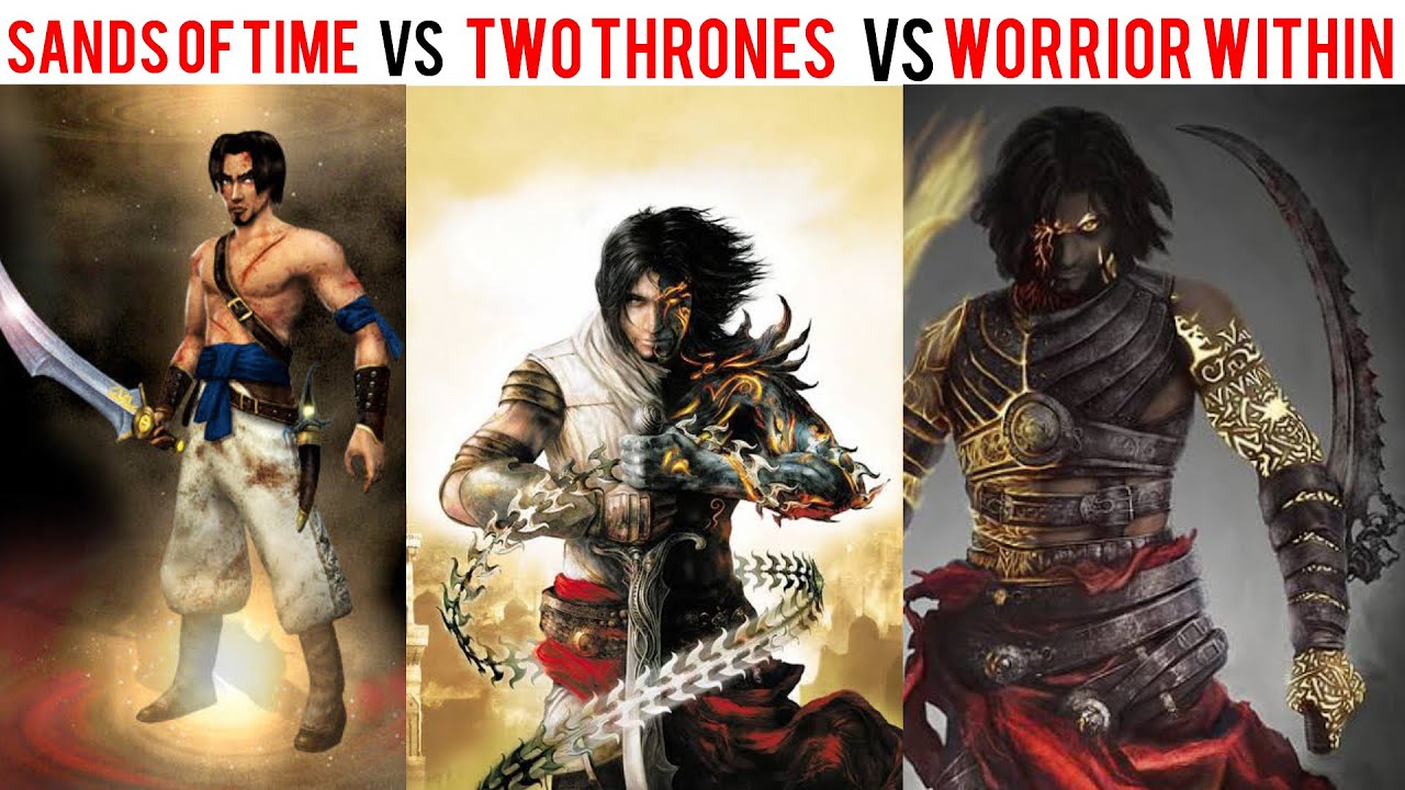 Prince of Persia The Sands of Time vs Warrior Within vs Two Thrones Comparison