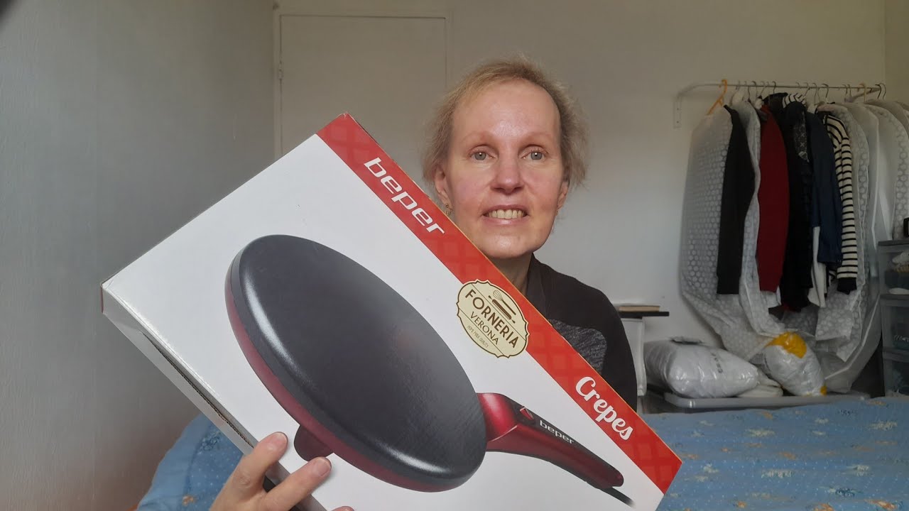 je teste une machine à crêpes