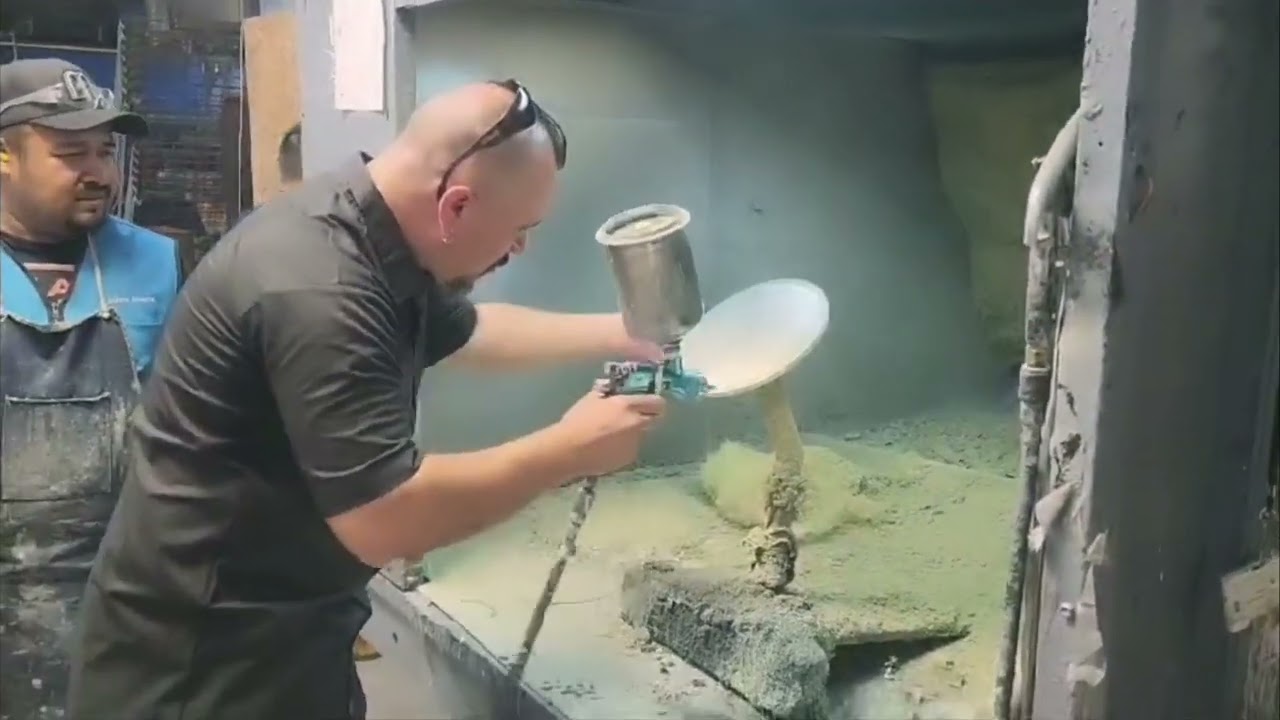 David Roda Aquarian Drumheads Factory tour 2024