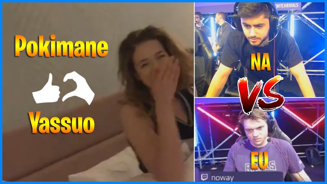 Pokimane appears in Yassuo's room | Twitch Rivals NA vs EU | LoL Daily Moments Ep 418