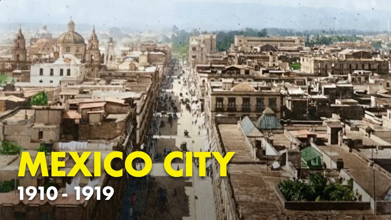 Mexico City In The 1910s 🇲🇽 In Colour | AI Reconstruction With Reanimated Photos