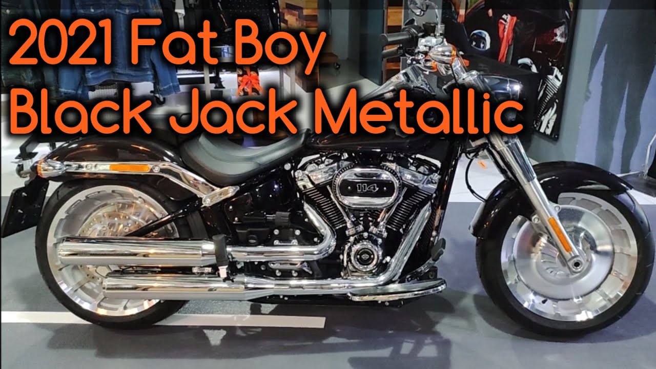 2021 Harley-Davidson Fat Boy Black Jack Metallic Walkaround