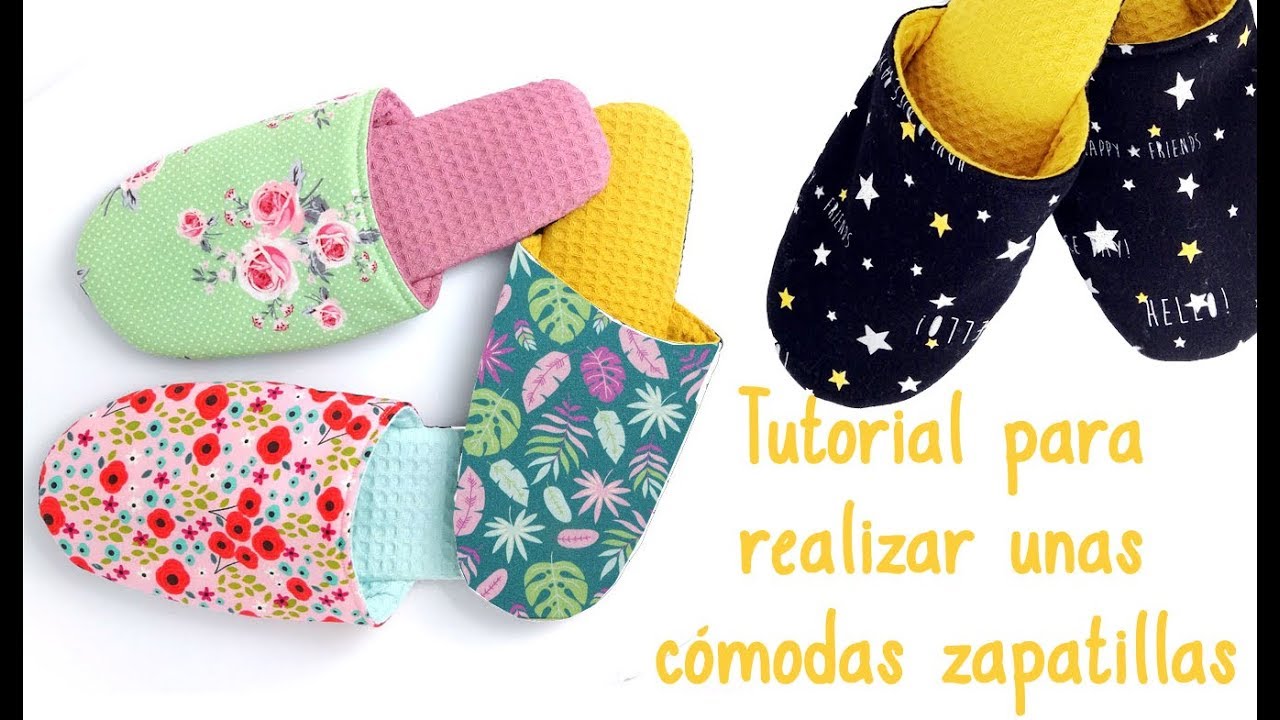 Tutorial: Aprende cómo hacer zapatillas de tela con tejido antideslizante