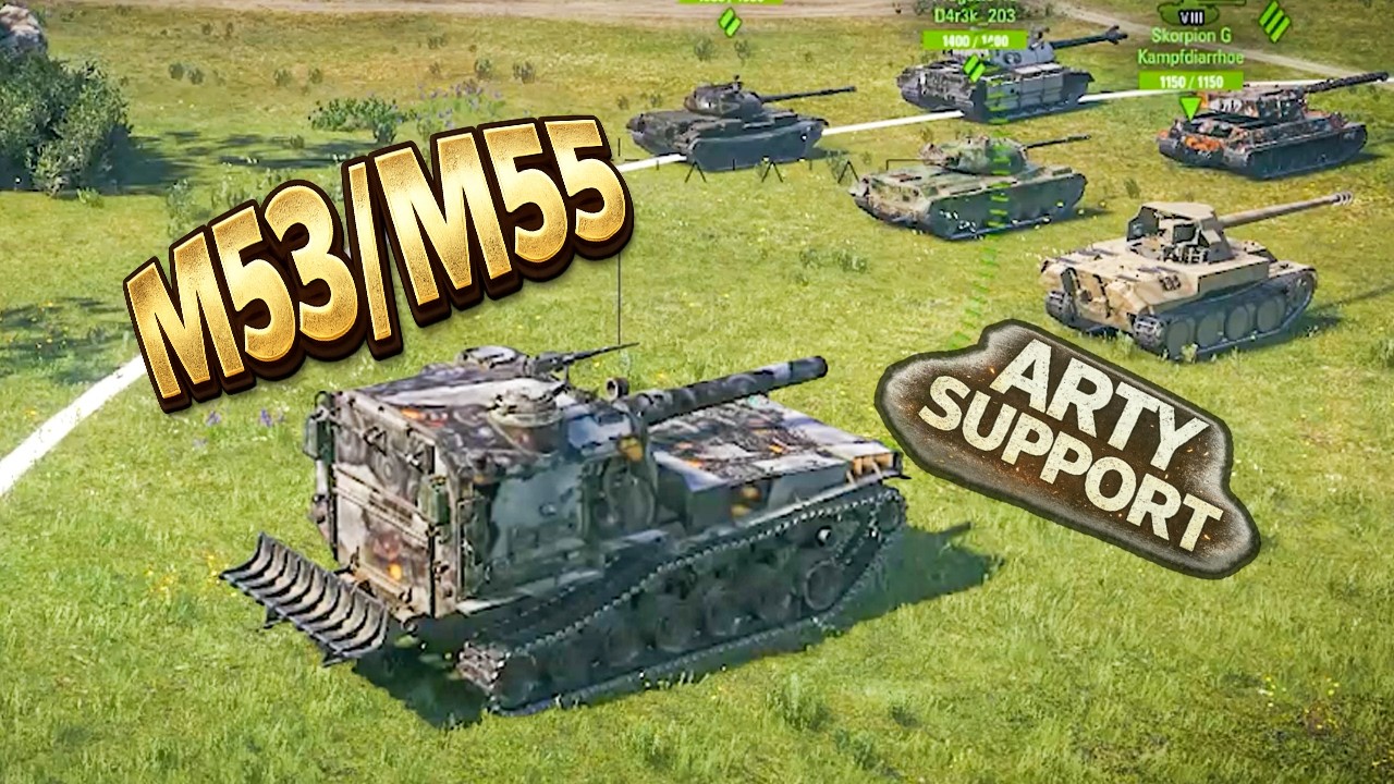 Blind Shot, Perfect Support & Destruction | M53/M55 USA Arty