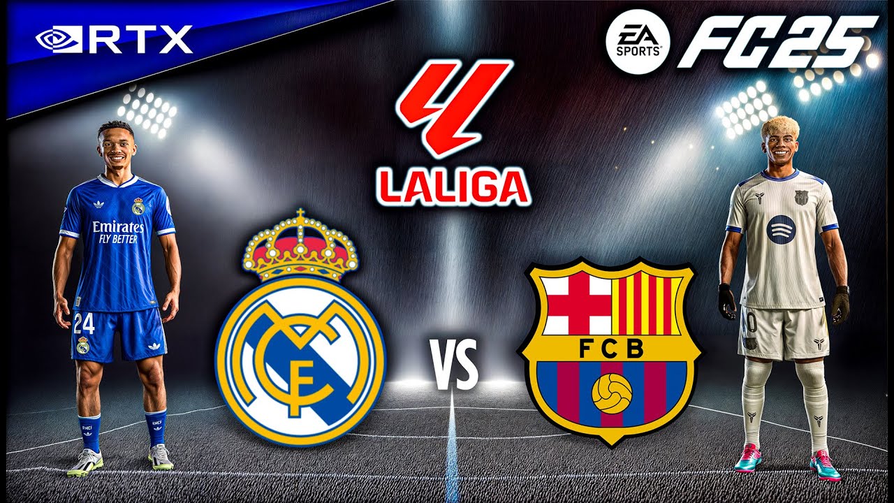 FC 25 - Real Madrid vs. Barcelona Ft. Williams, Garcia, | El Clasico 25/26 Full Match | [4K60]