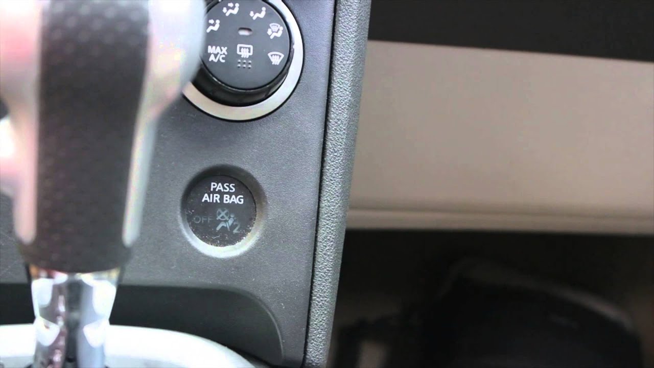 Сброс отключения подушки безопасности пассажира Nissan Rogue 2011 и других автомобилей Nissan