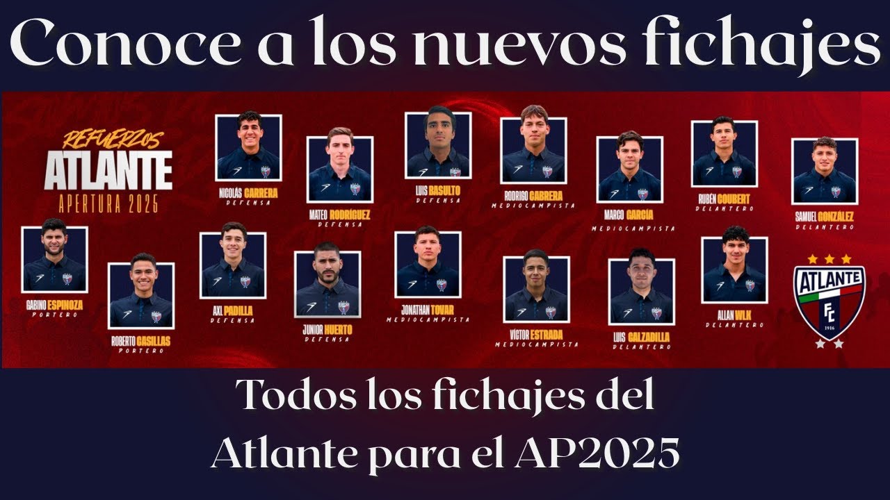 Todos los fichajes del Atlante para el Apertura 2025 | Potronoticias