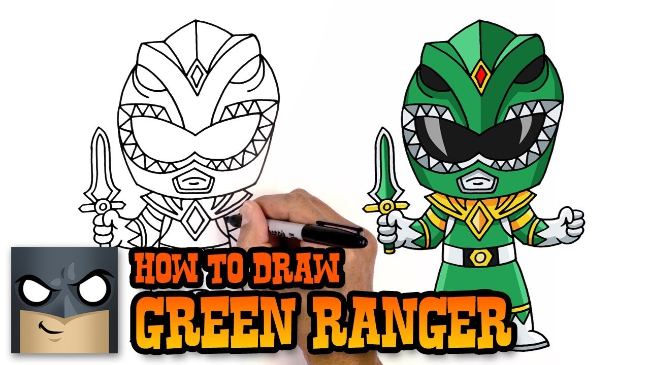 How to Draw Green Ranger | Power Rangers | Awesome Step-by-Step Tutorial