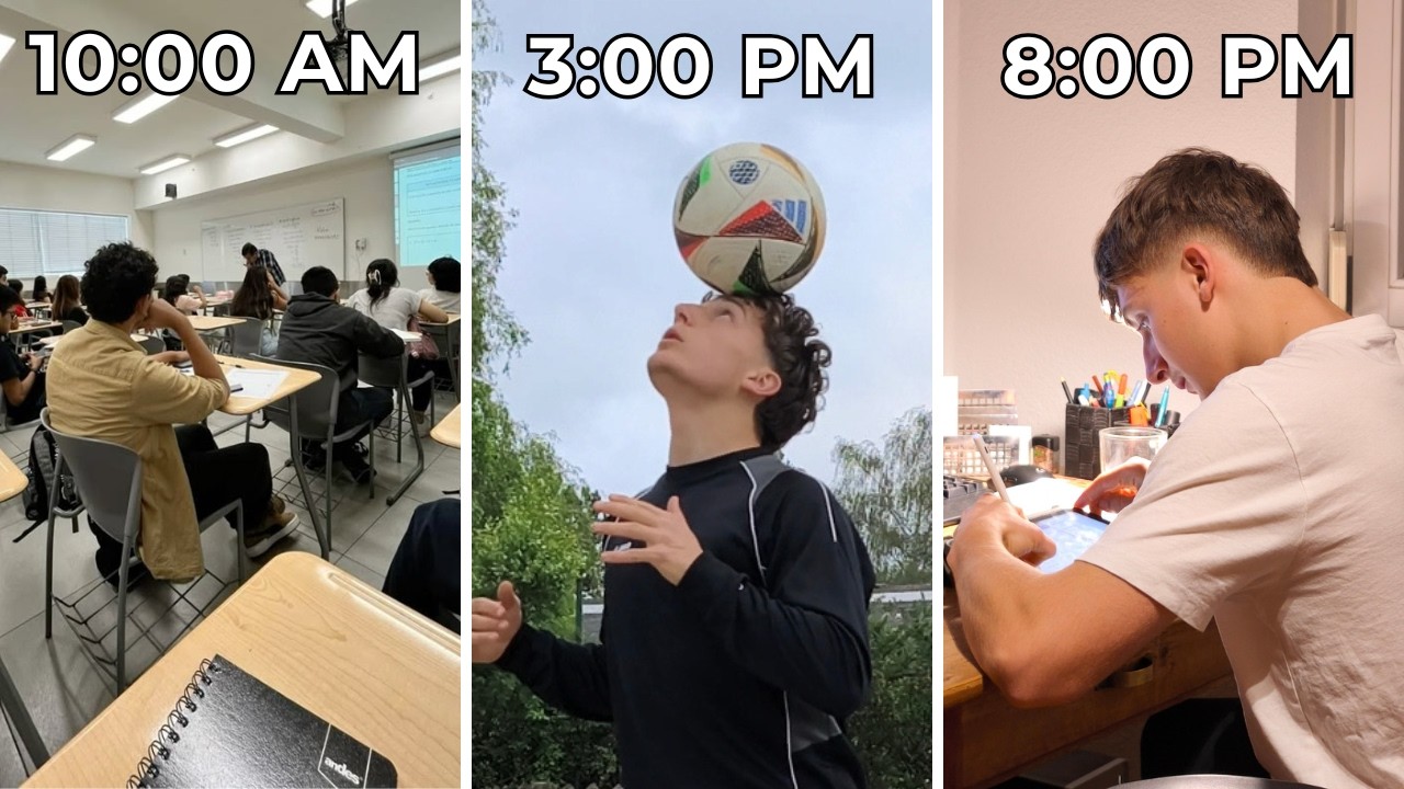 Day in the Life of an 18 y/o Footballer | School Edition