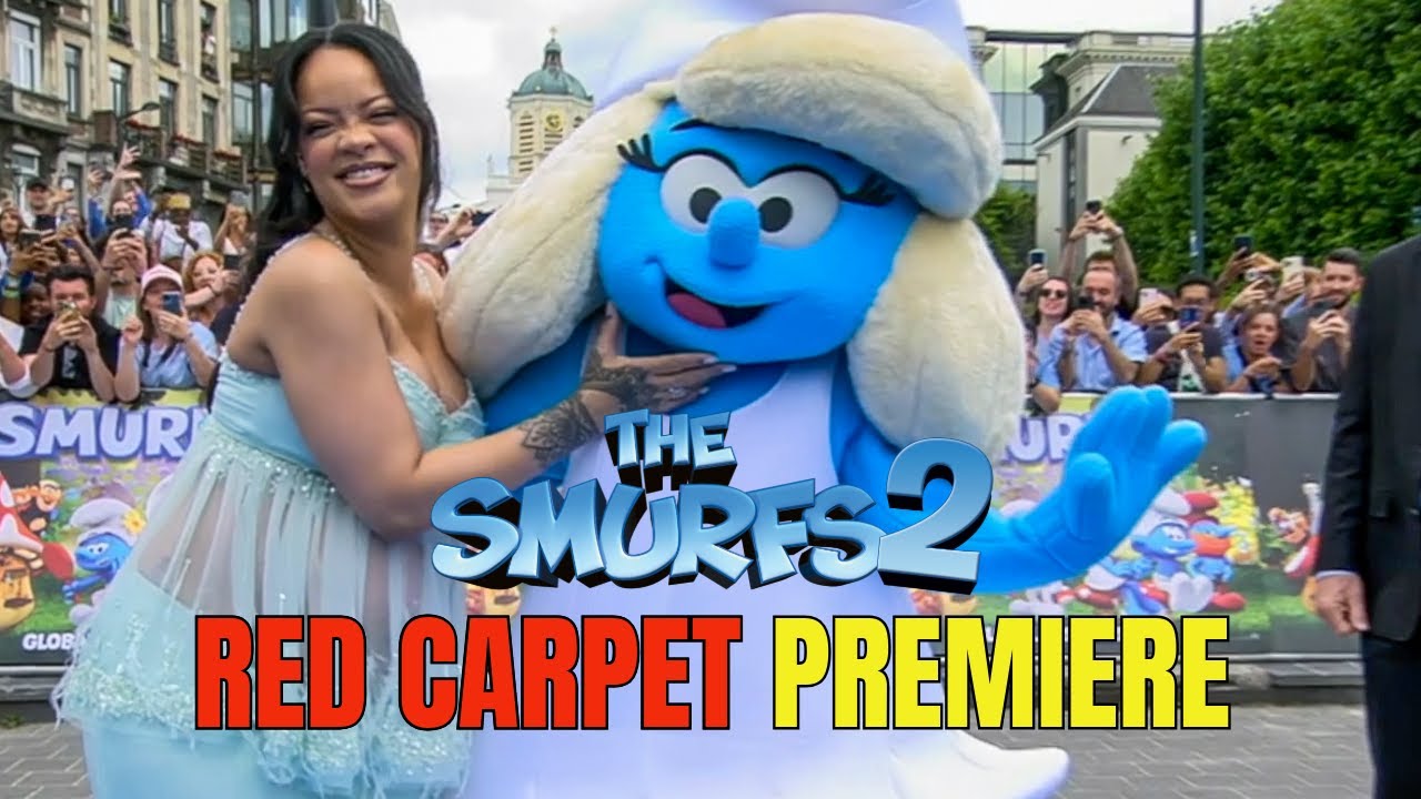 Smurfs Movie Brussels Premiere Featuring Rihanna