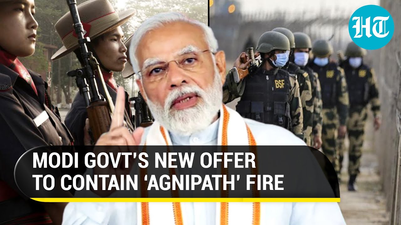 &lsquo;Agnipath&rsquo;: Modi Govt offers 10% quota for &lsquo;Agniveers&rsquo; in CAPF, Assam Rifles as fire spreads