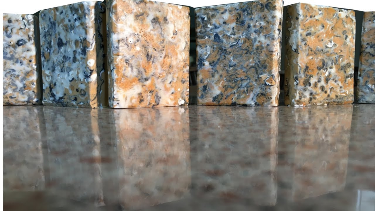 Making EASY “Granite” Cold Process Soap Art using a Colander and Strainer Pour