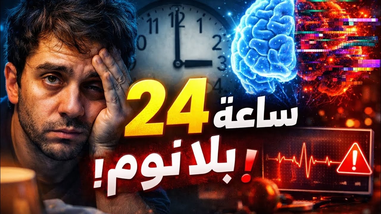 جربت نبقى 24 ساعة بلا نوم… النتيجة صادمة😵