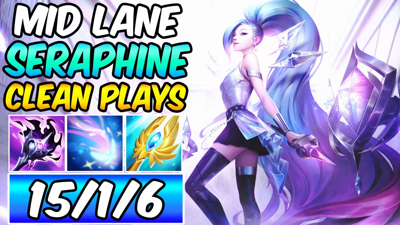 CLEAN FIRST STRIKE BURST FULL AP SERAPHINE MID | Build & Runes | K/DA Seraphine | League of Legends
