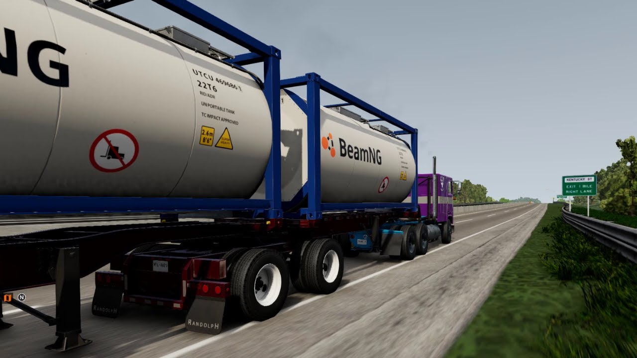 BeamNG drive -  Testing Skills: Transporting Monstrous Cargo in BeamNG