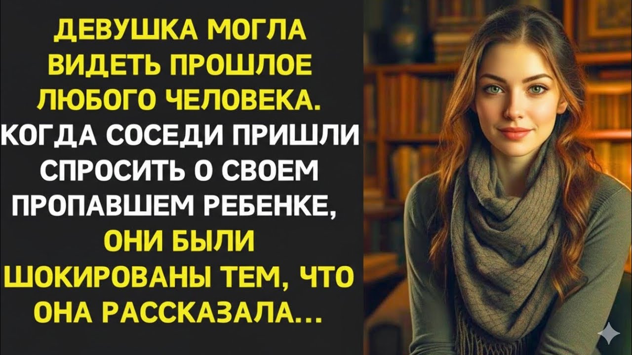 Девушка могла видеть прошлое. Соседи спросили о пропавшем ребёнке и были шокированы её ответом...