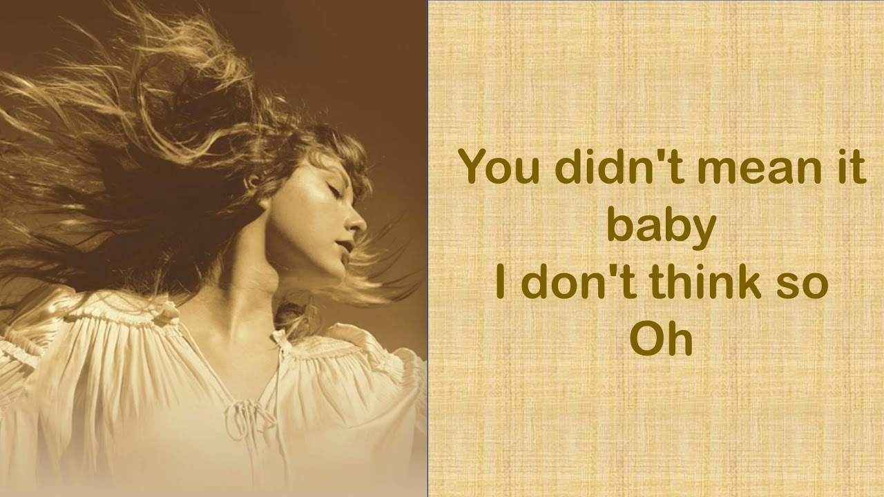 FOREVER & ALWAYS - Taylor Swift (Taylor’s Version)( PIANO VERSION) (Lyrics)