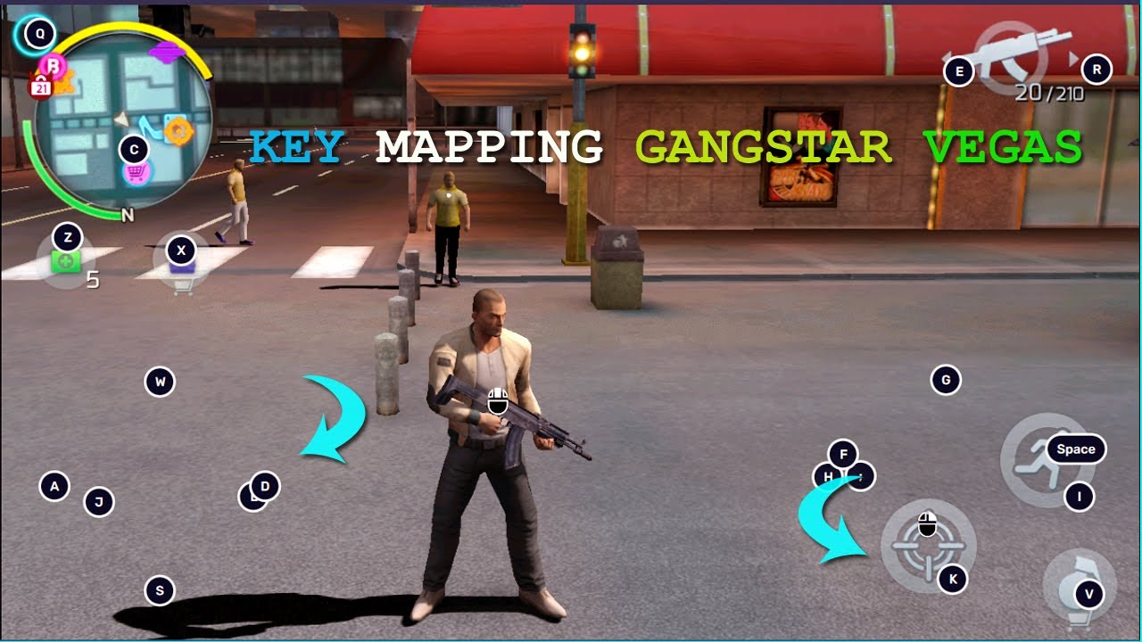 GANGSTAR VEGAS KEY MAPPING TUTORIAL //BLUESTACK