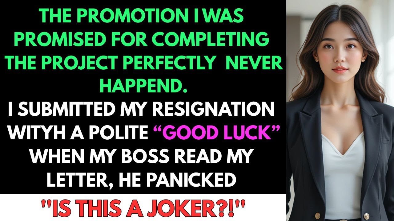 My Boss Broke His Promotion Promise — And That’s When I Walked Out.