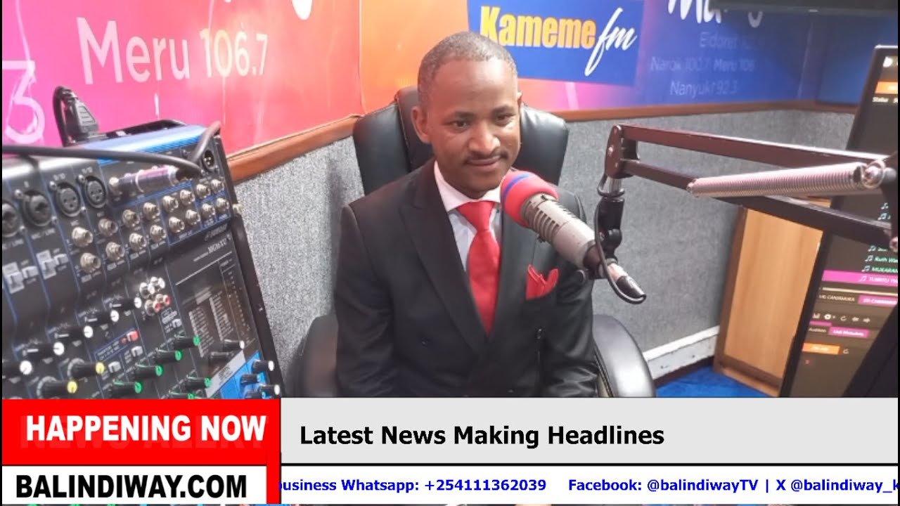 LIVE: BABU OWINO ADDRESSING KENYANS NOW ON KAMEME FM!!