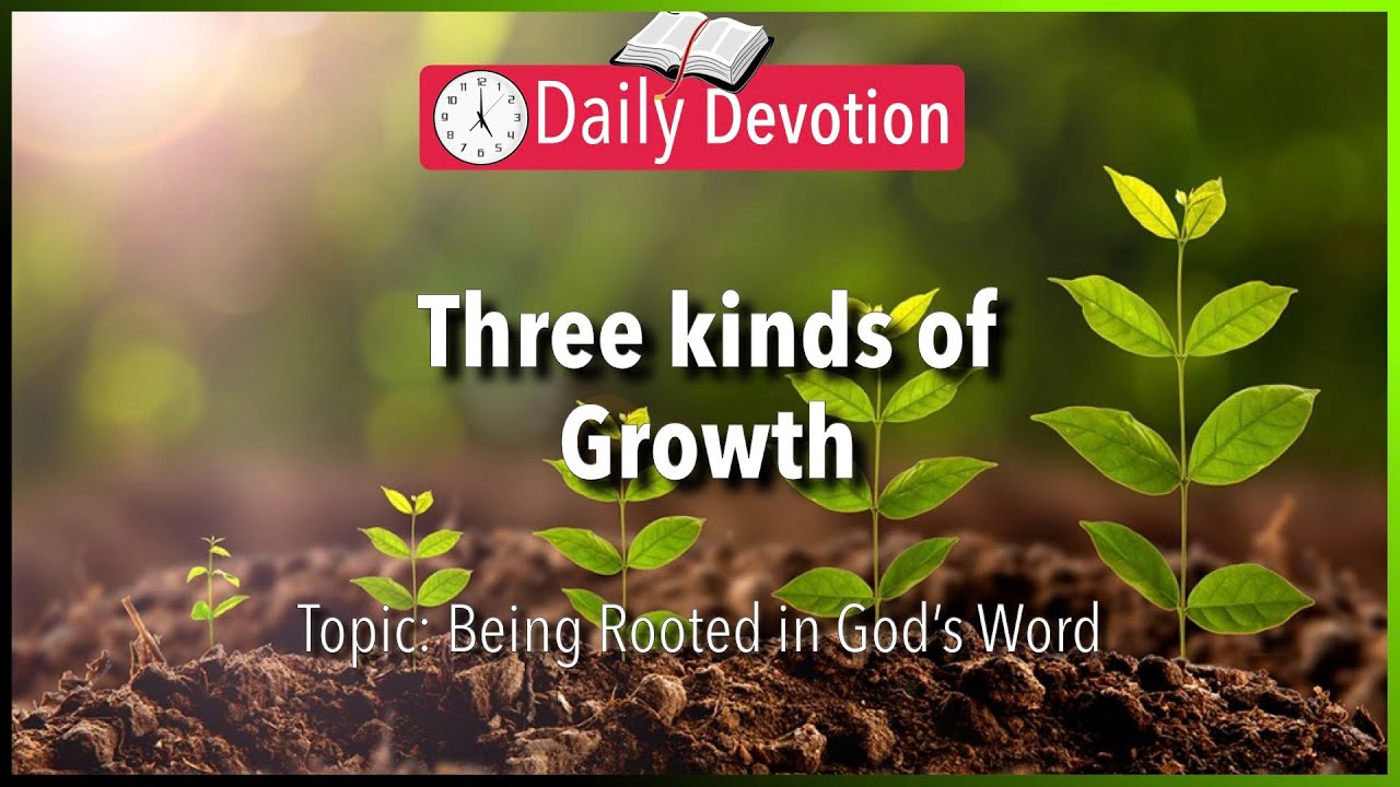 December 09: Luke 11:28 - Three kinds of Growth - 365 Bible Verses Everyone Should Know