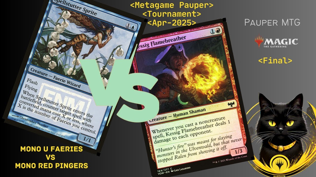 Mono Blue Faeries Vs Mono Red Pingers [Pauper Gameplay]