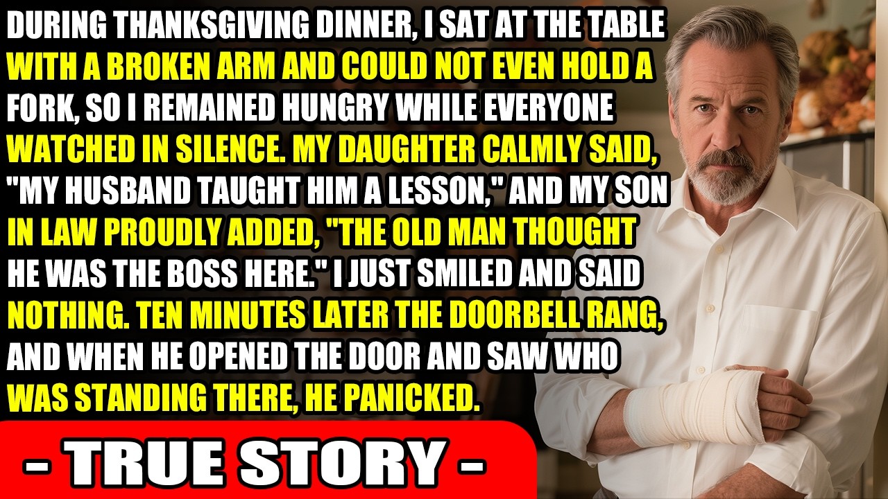 “My Husband Taught Him A Lesson,” My Daughter Said As I Sat At The Table With A Broken Arm...