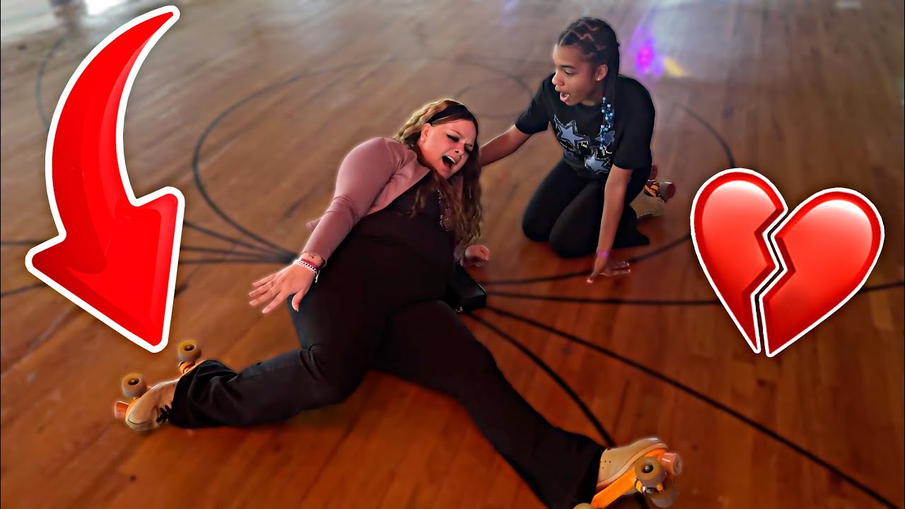 AMANDA FELL REALLY HARD WHILE SKATING..💔