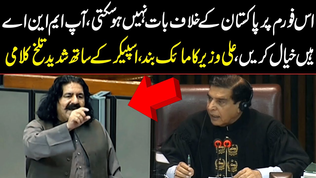 Don't Speak Against Pakistan | Heated Exchange Between Ali Wazir and Speaker National Assembly