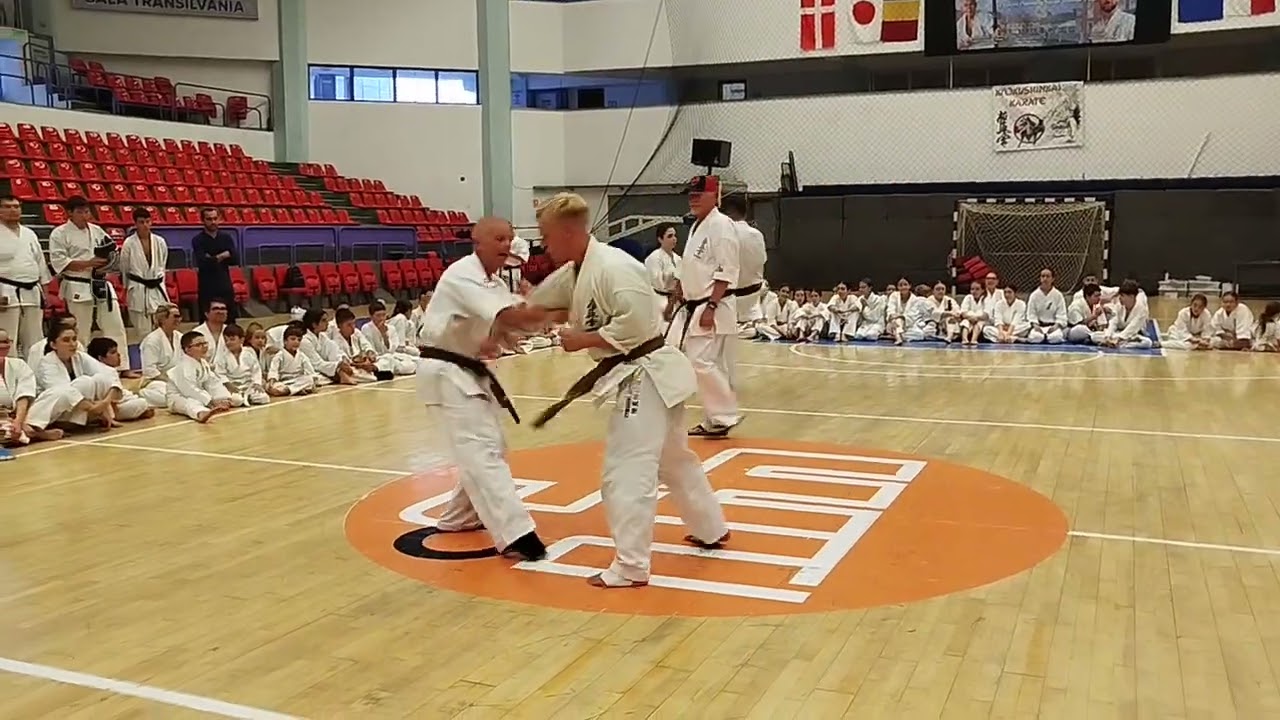 40 Shodan kumite test. 