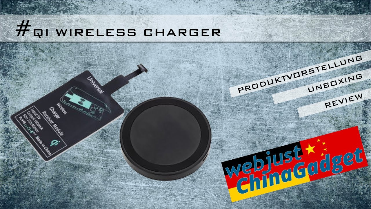 Qi Wireless Charger + Charging Receiver [ unboxing - review - german/deutsch ]