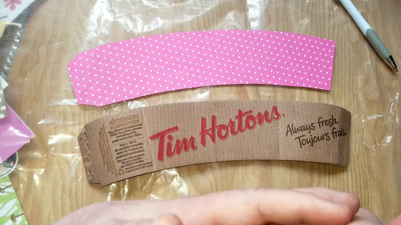 My Very First Stuffed Coffee Sleeve.... For the monthly giveaway