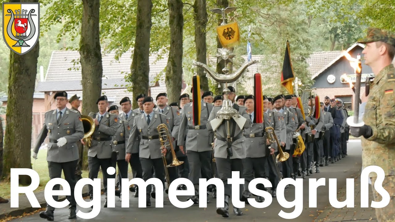 Einmarsch Ehrenformation Fachschule der Luftwaffe - Regimentsgruß Heeresmusikkorps Hannover