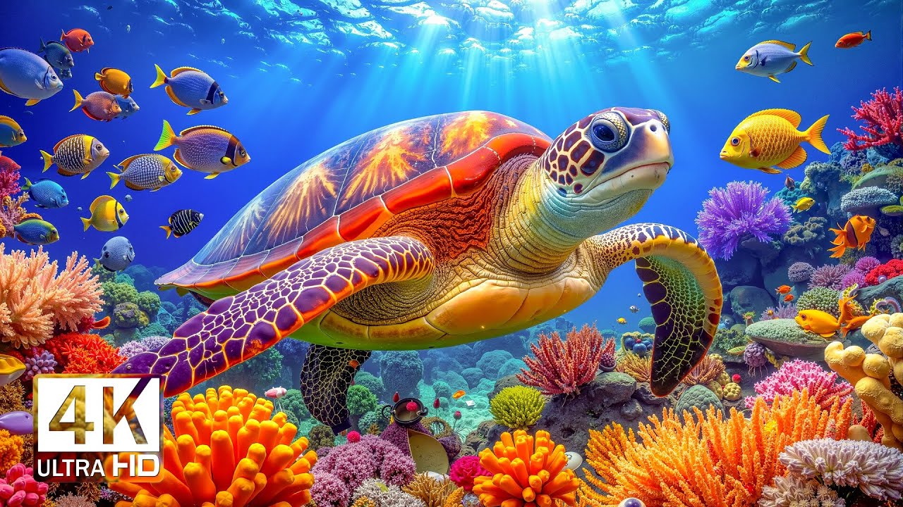 Аквариумные мечты 4K (ULTRA HD ВИДЕО) 🐠 Красочные коралловые рифы для отдыха и исследования