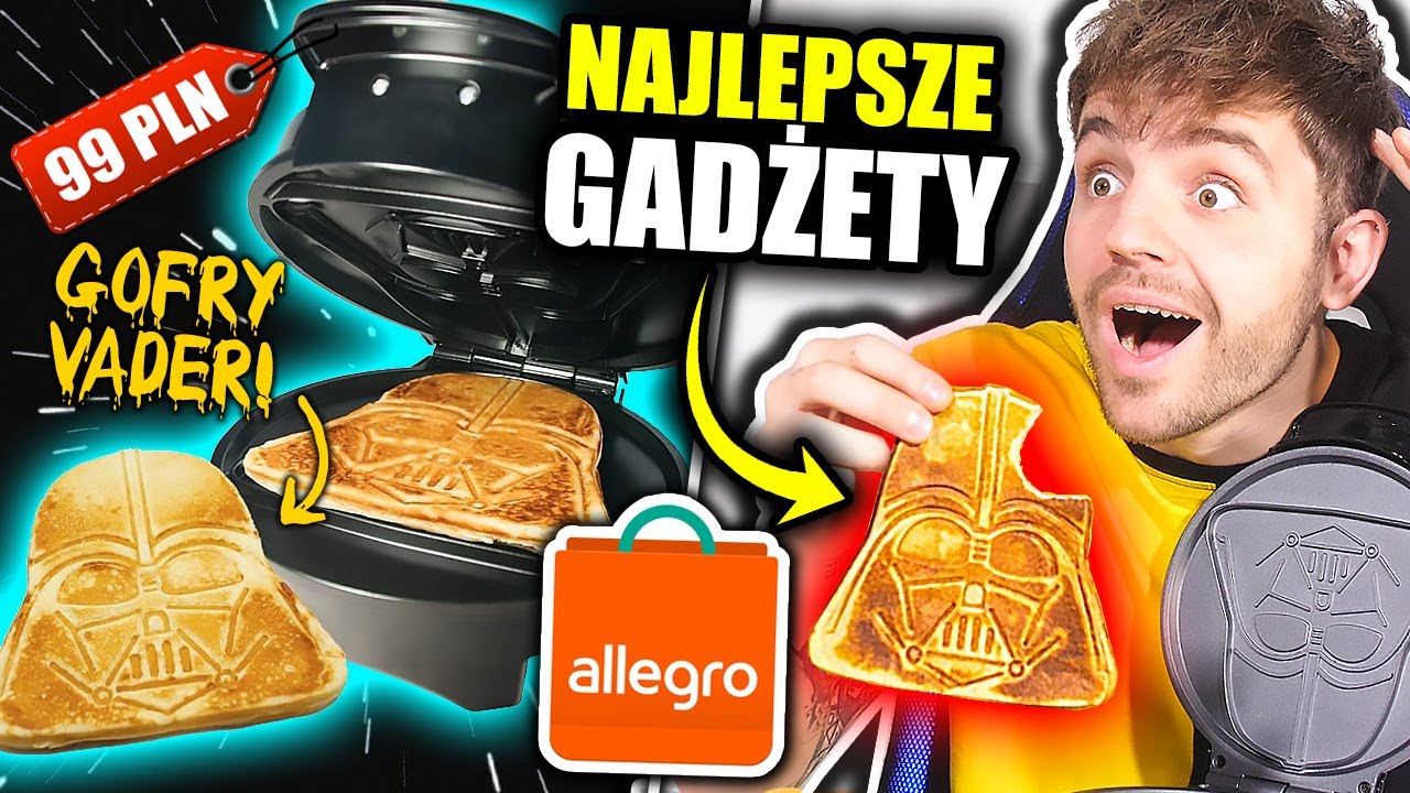 Testujemy NAJLEPSZE GADŻETY z ALLEGRO! *gofrownica Star Wars*