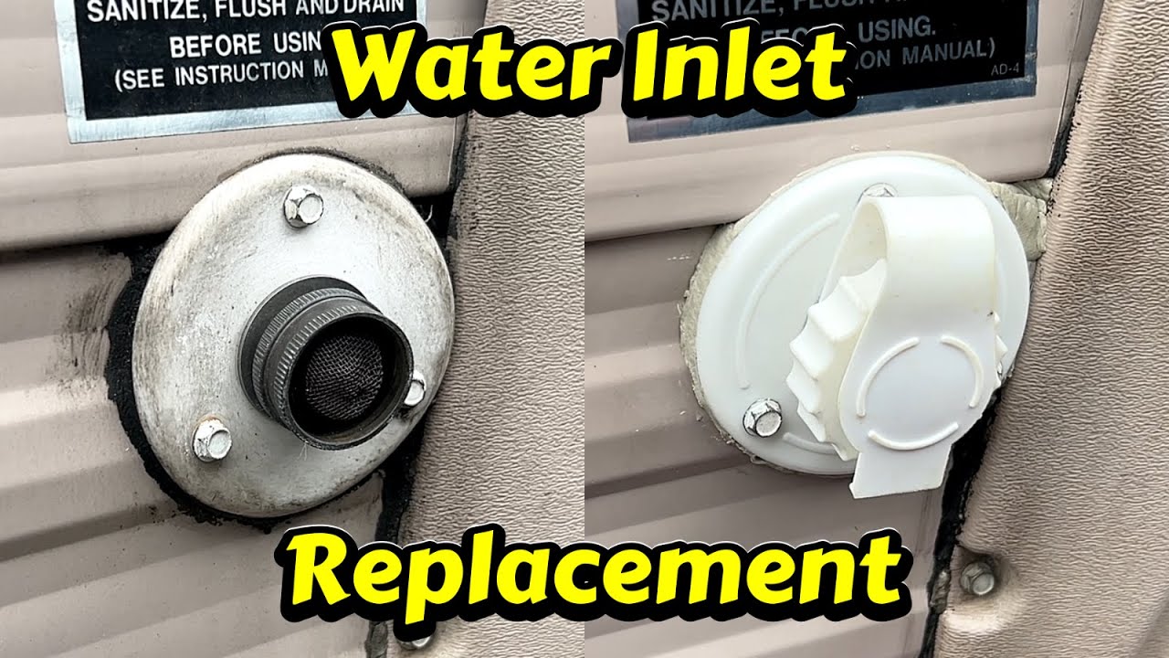 RV water inlet replacement.