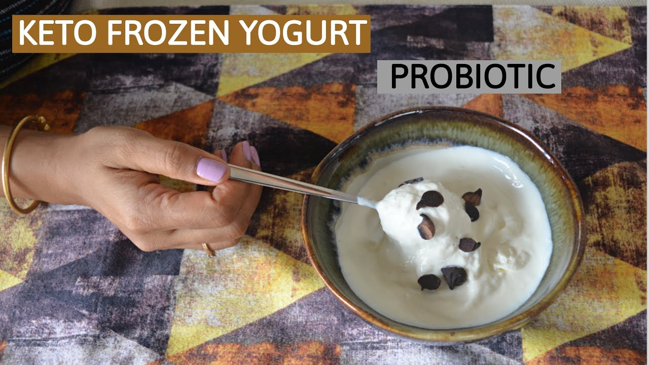 Keto Frozen Yogurt | Keto Frozen Yogurt in 5 Minutes | Probiotic | Sugar Free #frozenyogurtrecipes