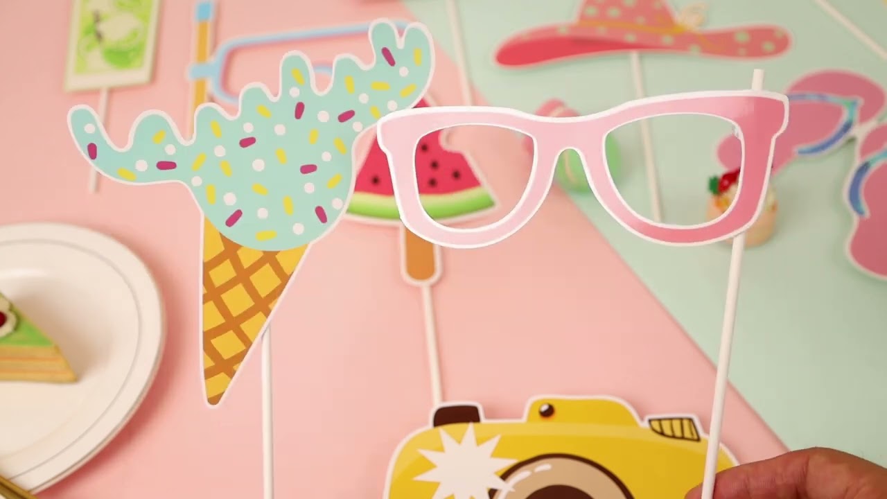 Summer Paper Photo Props Manufacturer | Custom Party Decorations OEM