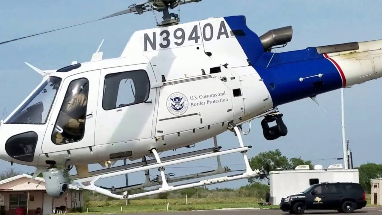 Spool Up and Take Off AS350 US Customs and Border Protection Helicopter
