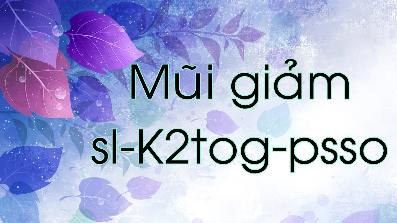 [Knitting] Đan mũi giảm sl-K2tog-psso (sk2po)