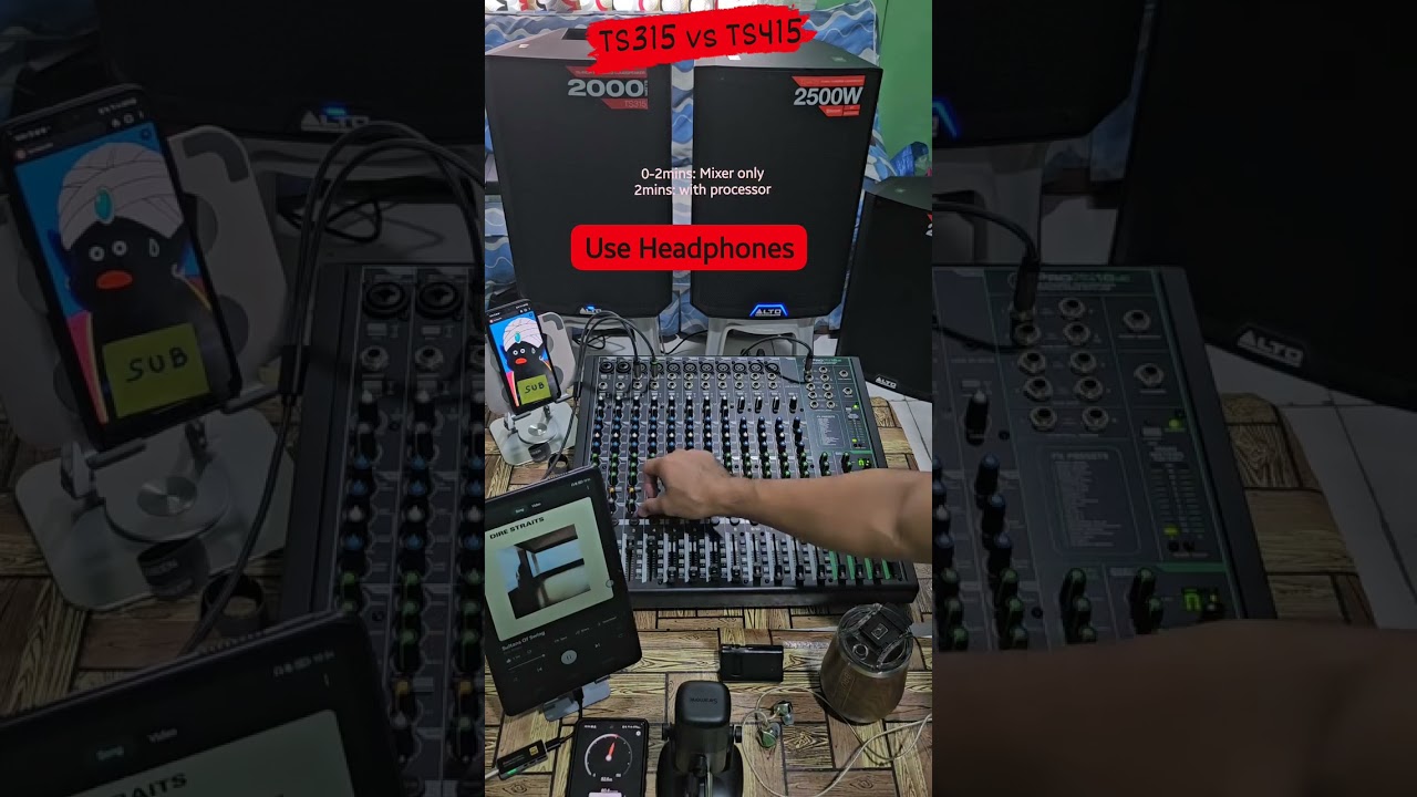 Alto Speakers TS315 vs TS415 Test